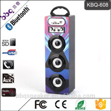 Batería 15W 1200mAh batería 2016 newst Altavoz portátil de madera woofer 3 Bluetooth